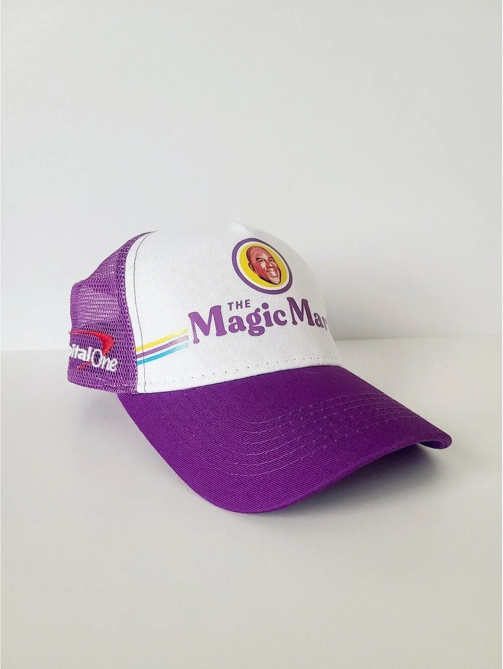 Magic Johnson The Magic Man Purple Adjustable Trucker Hat